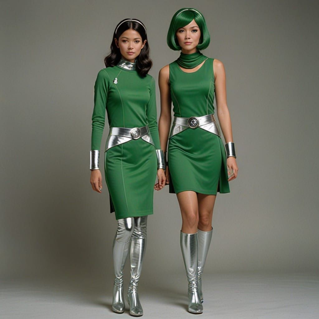 Futuristic Fashion in a Retrofuturistic Aesthetic