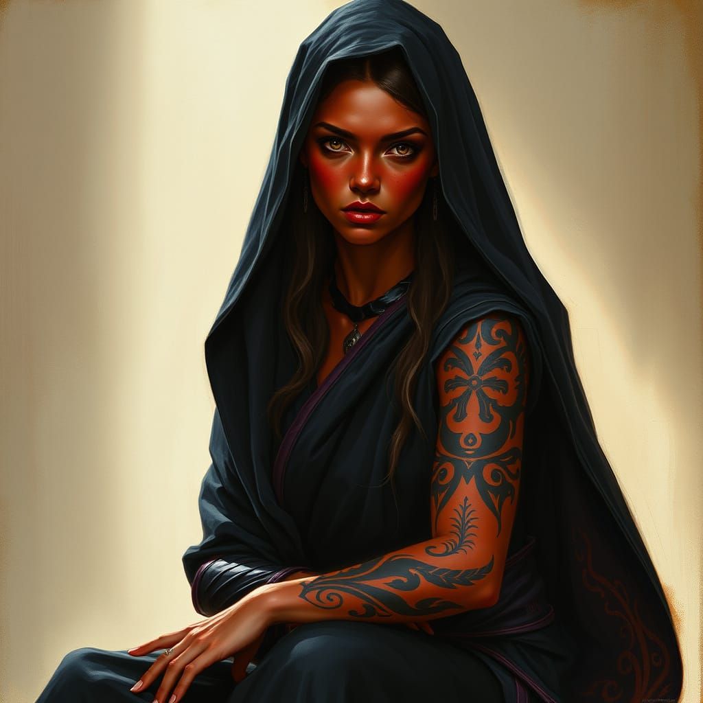 Darth Talon as a Pre-Raphaelite Painting