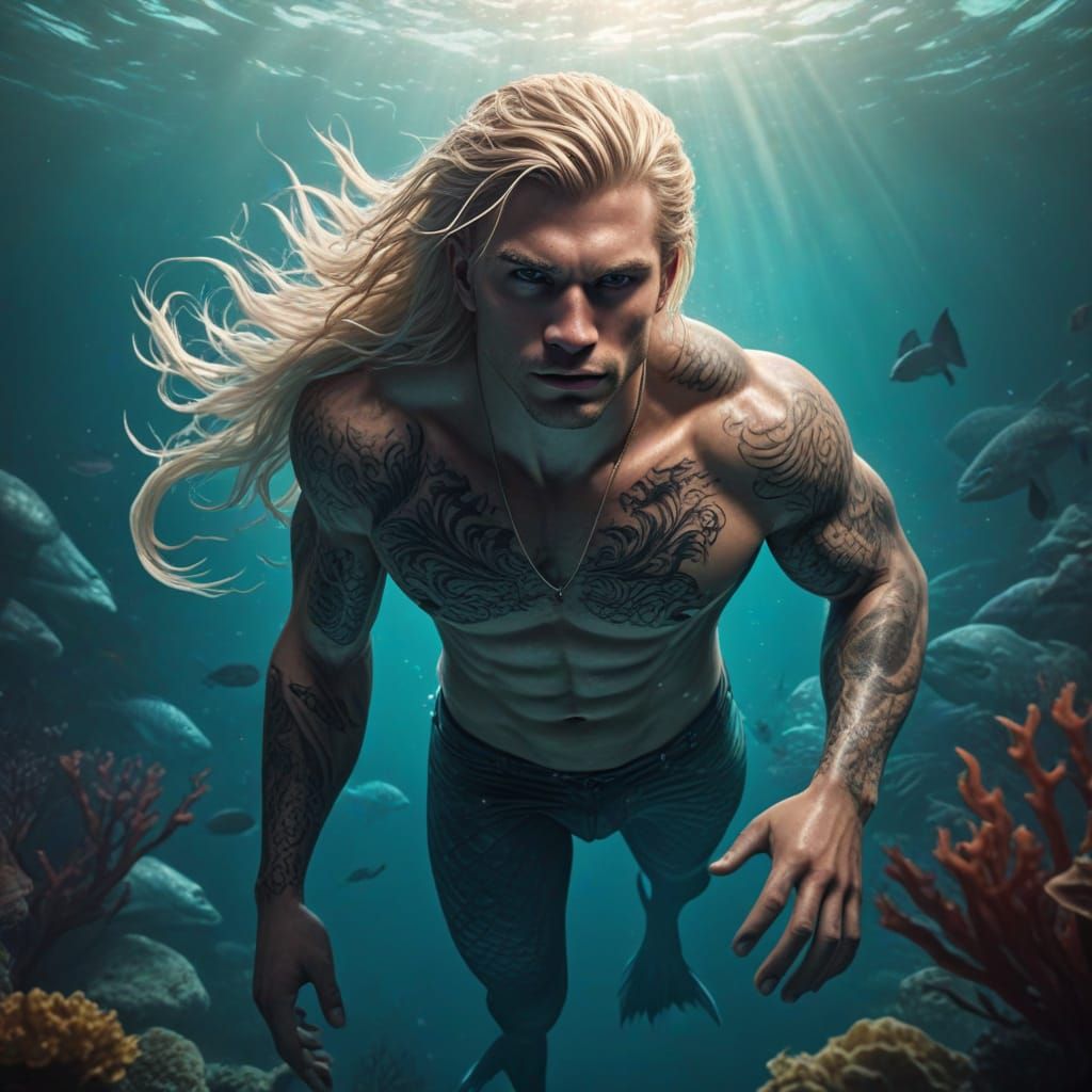 Sensual Mermaid Siren in Cinematic Realism