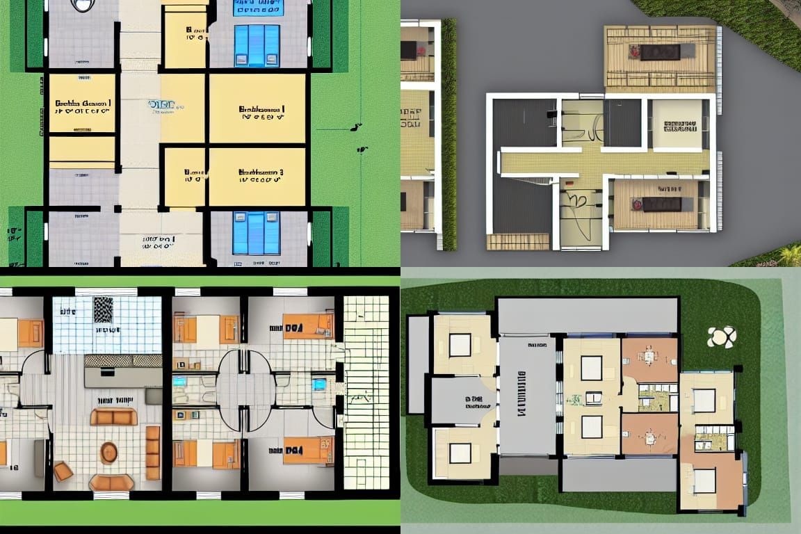 Detailed Architectural Floor Plan for a Large House