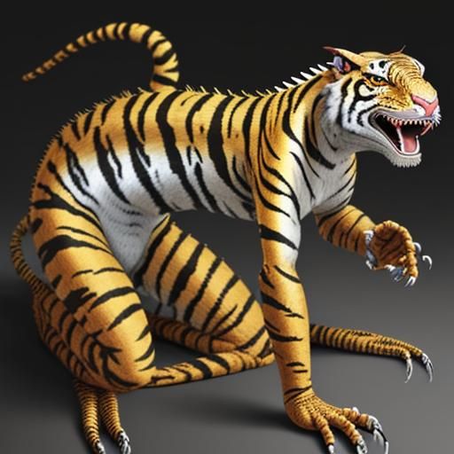 Lizard Tiger Hybrid Creature