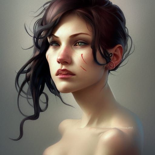 Popeye Tattoo Portrait in Detailed Splash Art