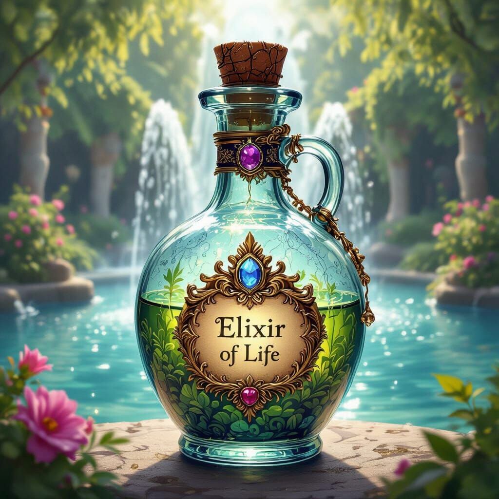 Elixir of Life Potion Bottle by Fountain of Life