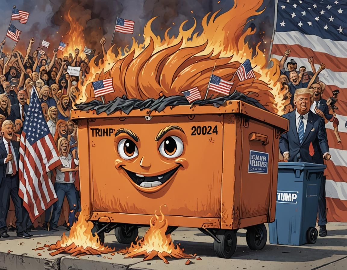 TRUMPSTER FIRE 2024 🚮🔥😇
