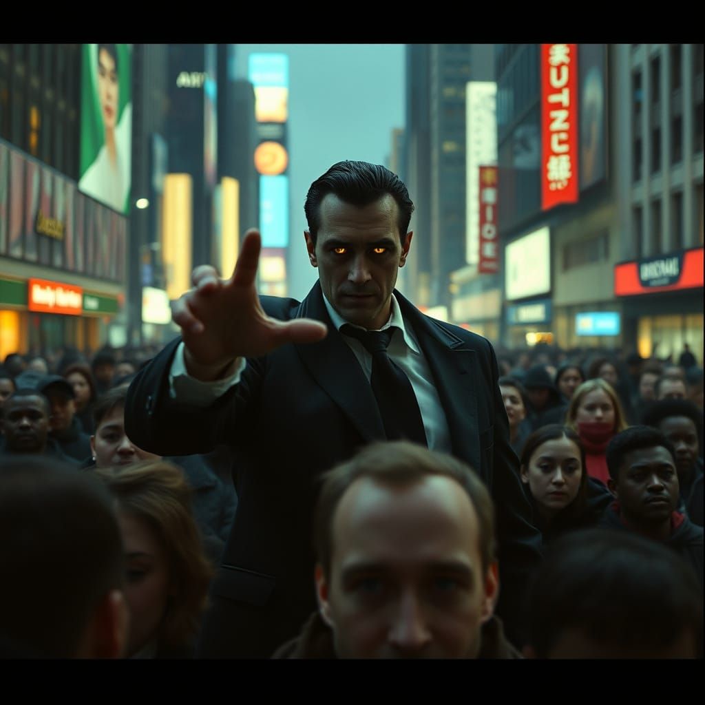 Supervillain Controls Crowd with Hypnotic Powers