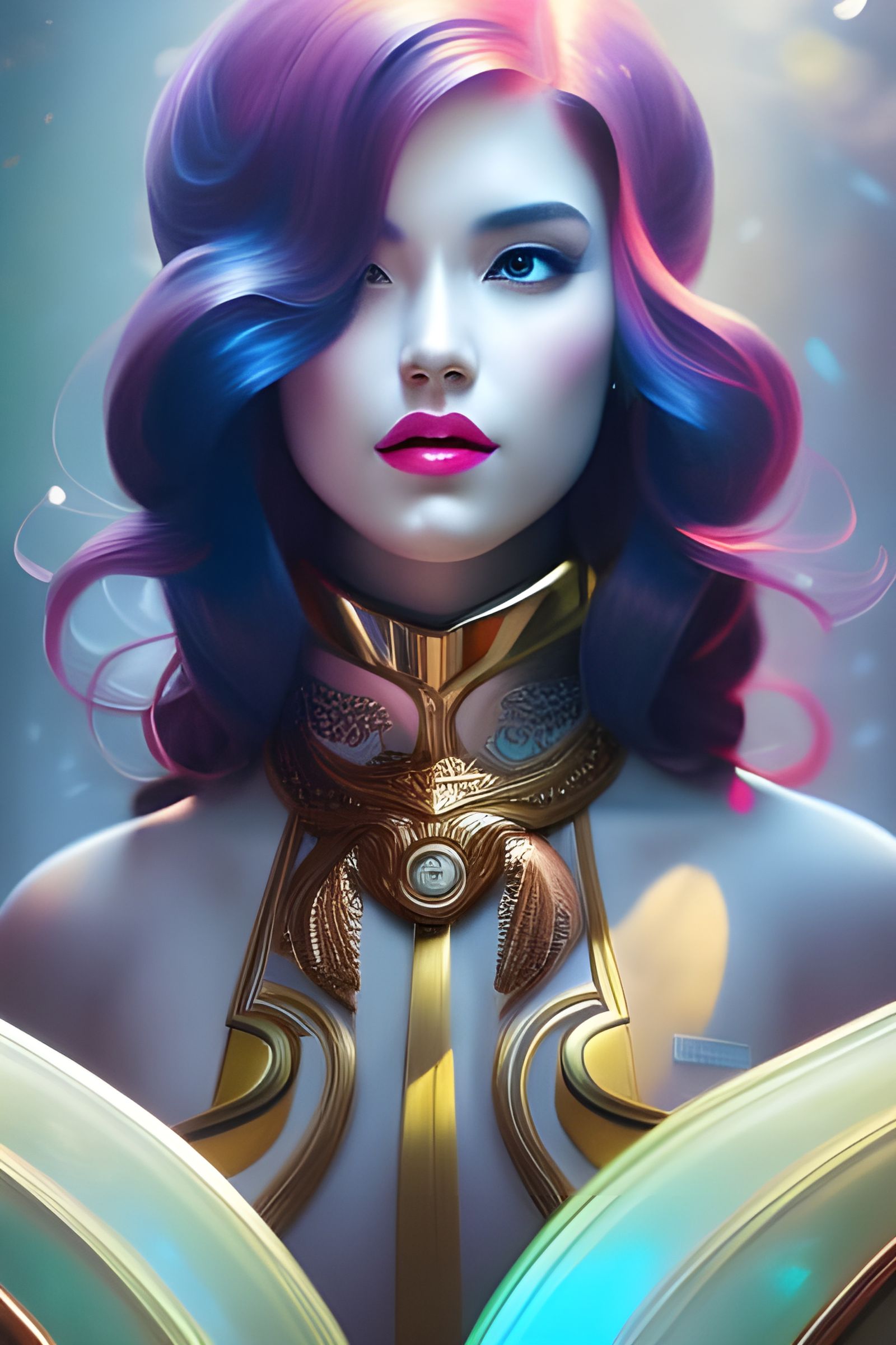 Anime-Inspired Portrait with Dynamic Lighting