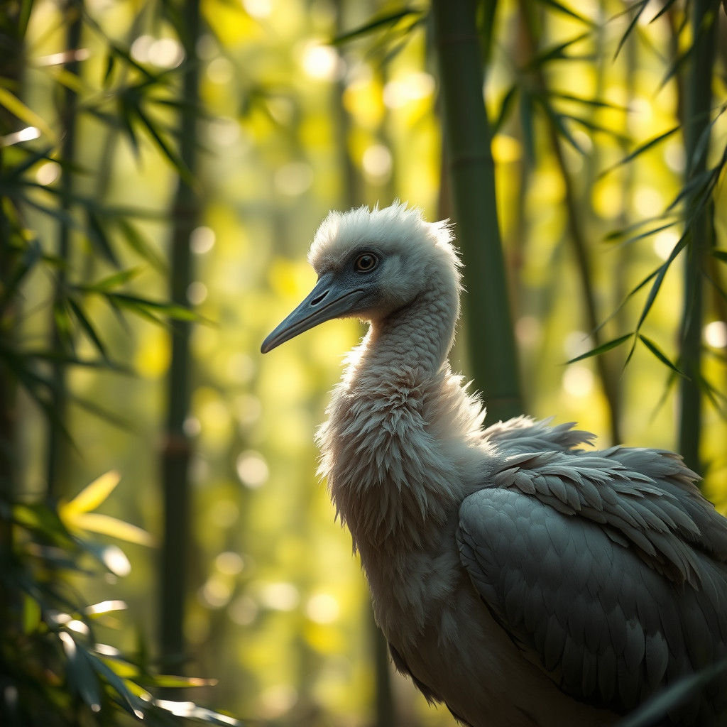 Dodo Bird in Bamboo Forest: Fine Art Photography