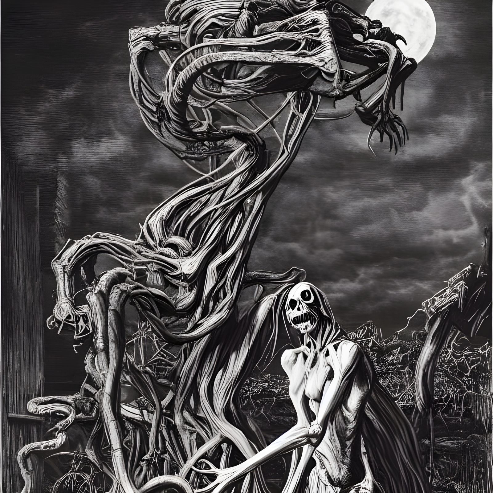 Terrifying Gashadokuro Halloween Night Chase in Hyperreal Pa...