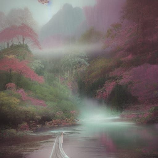 Ethereal Goddess of the Misty Mountains