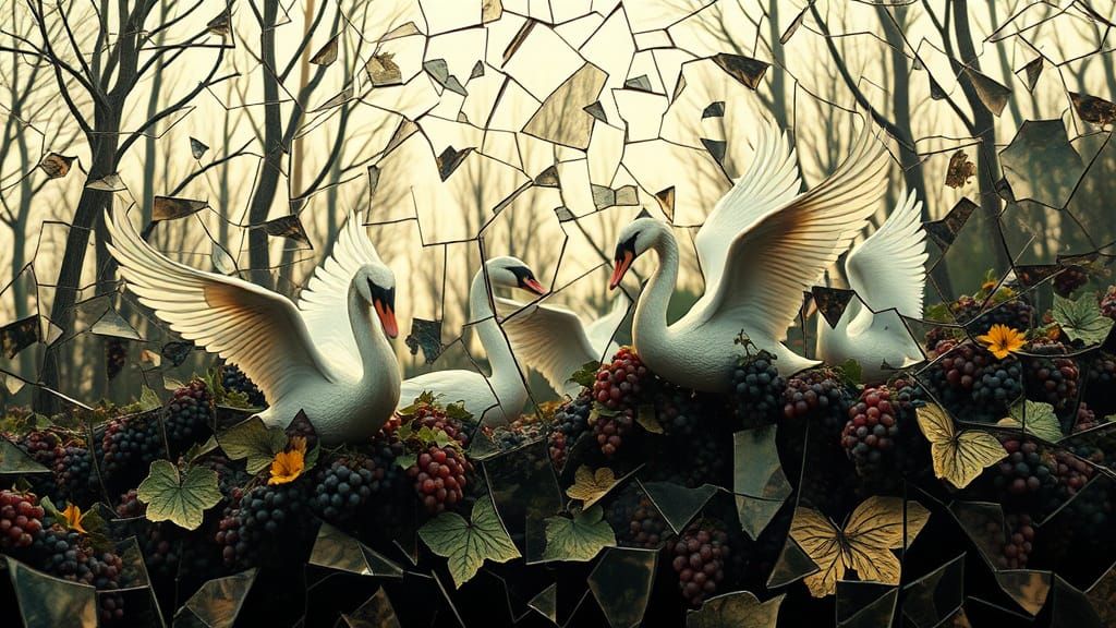 Women Empowered by Community and Nature, in a Dreamlike, Art...