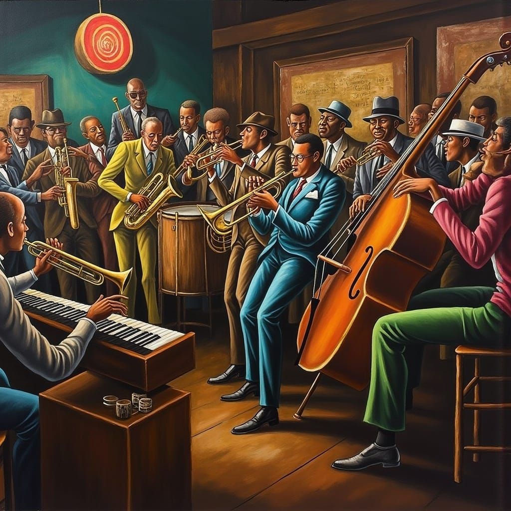 Jazz Band Plays in a Deep South Juke Joint