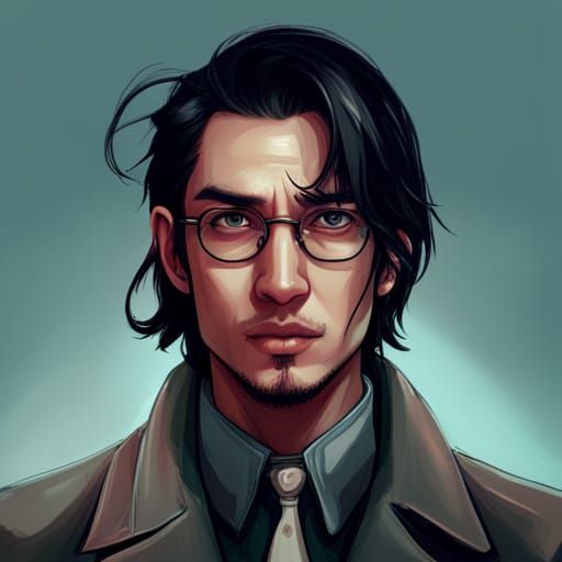 Young Man with Potions: Hyperdetailed Digital Art