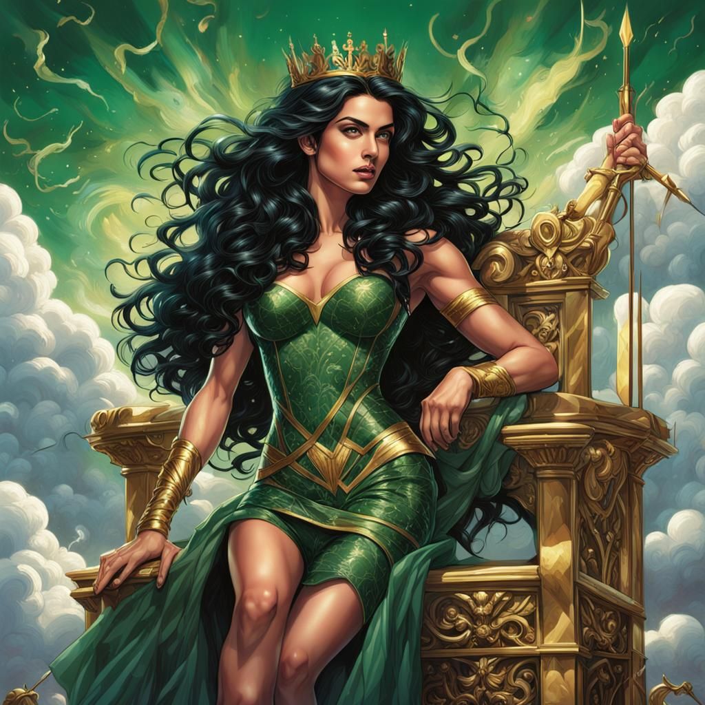 Cupid with Bow and Arrow in Comic Book Art