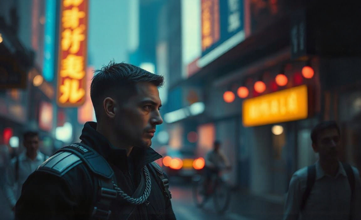 Cinematic Sci-Fi Scene with Bloom Effects