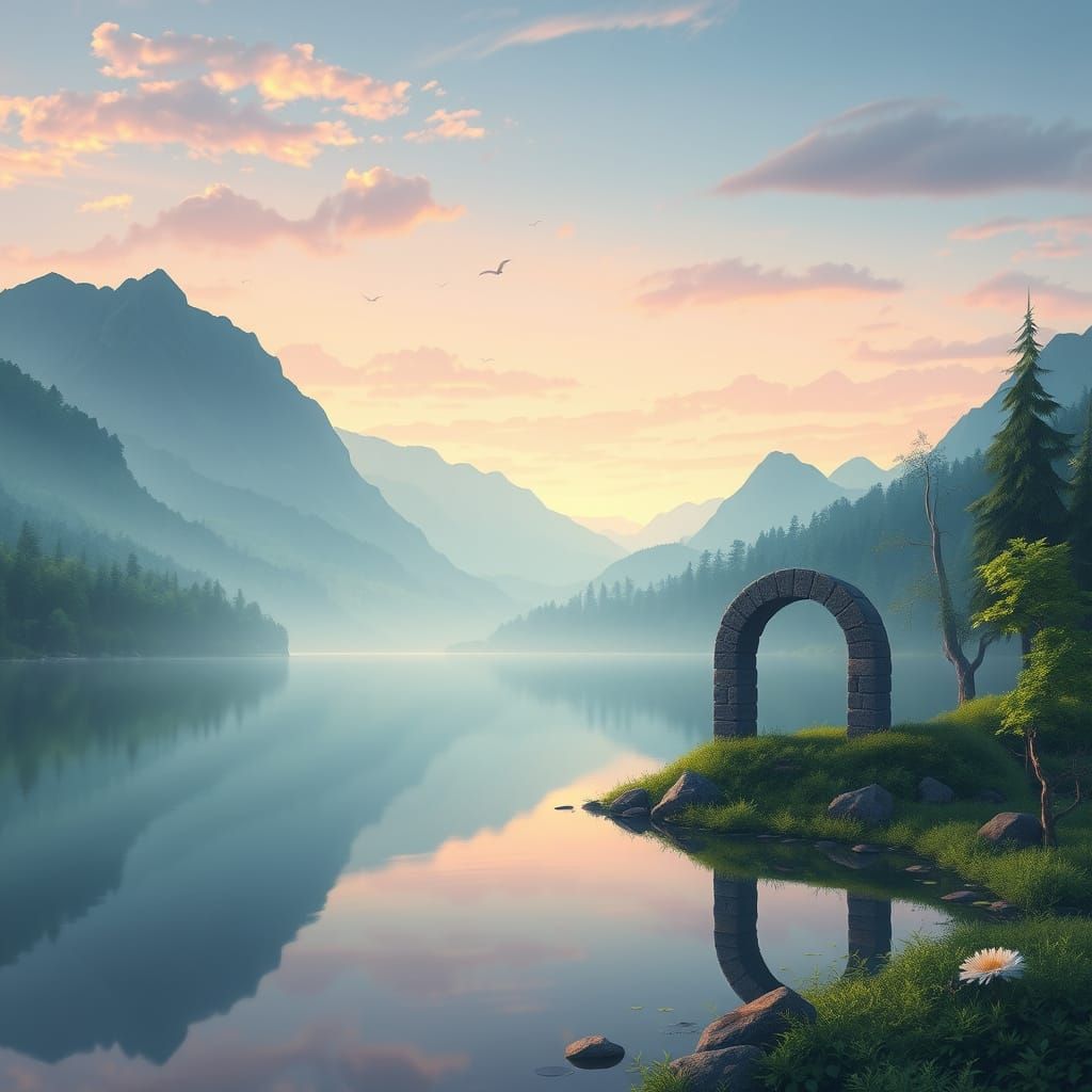 Twilight Forest Sanctuary in 3D Anime Style