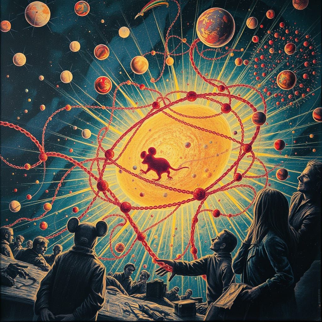 Quantum Mickey Mouse Dissolves into Cosmic Prosperity