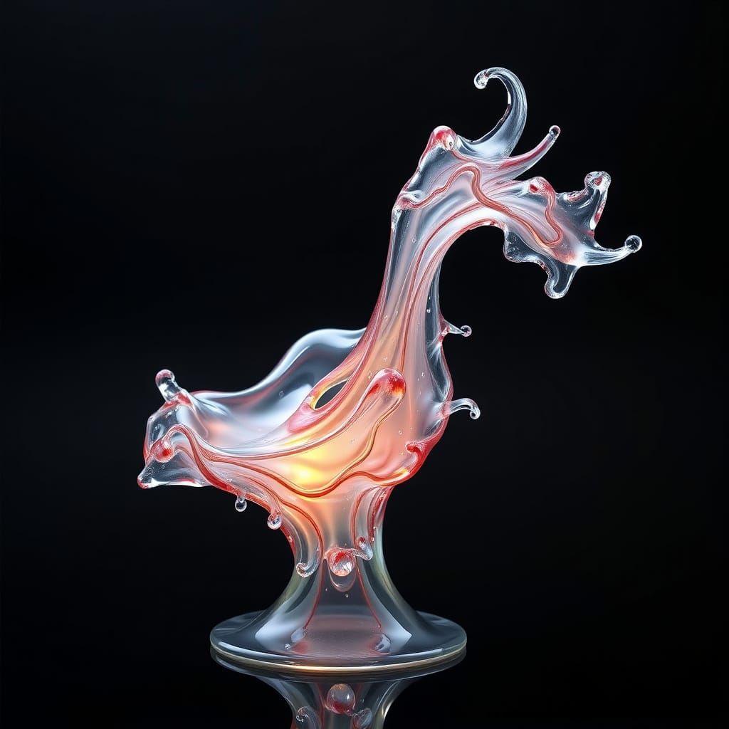 Melting Glass Art: An Ornate Pop Art Sculpture