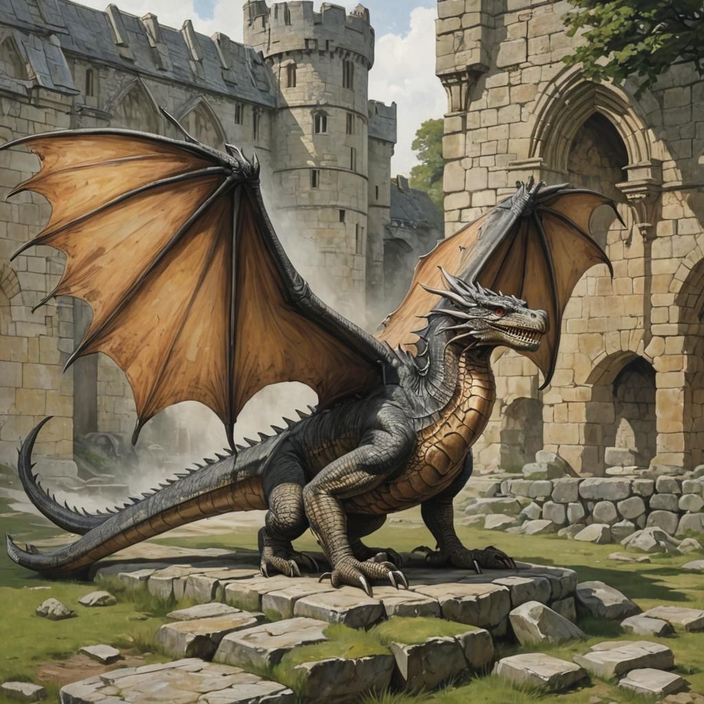 Wyvern Overlooking Waverley Abbey