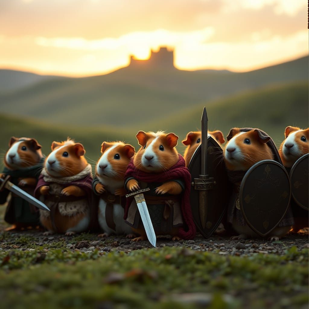 Guinea Pig Fellowship Battles Dark Lord of the Carrot