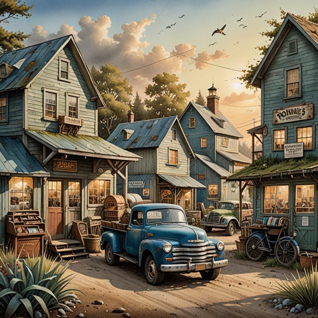 Americana Village Fishery in Rustic Charm