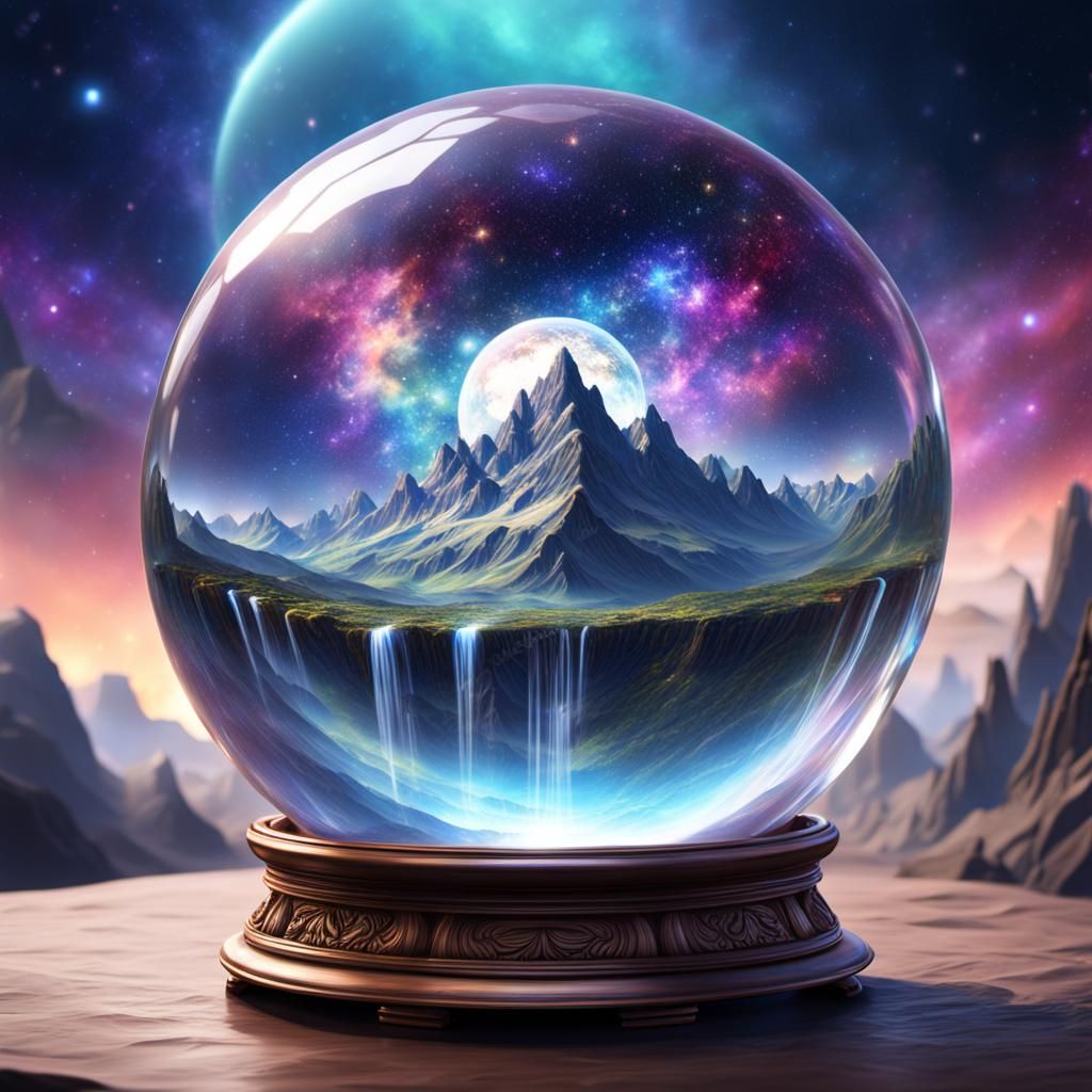 Universe Inside Crystal Ball: Fantasy Concept Art