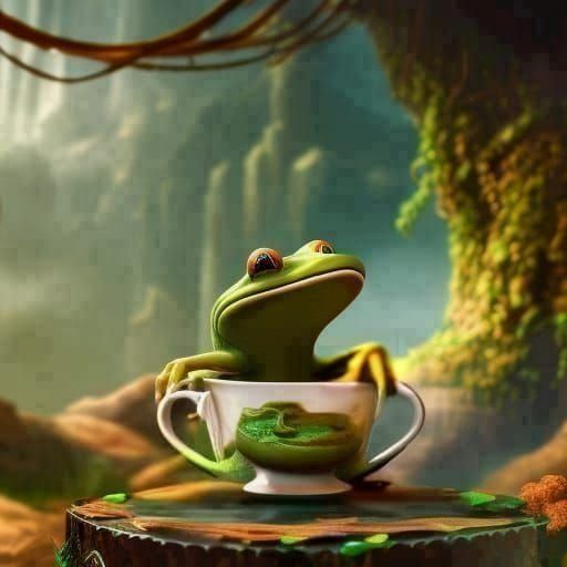 Fantastical Forest Matte Painting in Deep Color