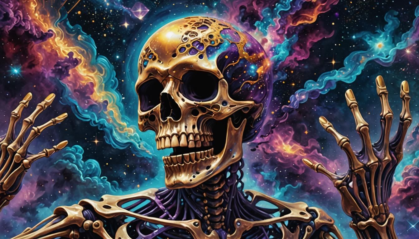 Cosmic Skeleton Reveals Itself in Nebula Galaxy