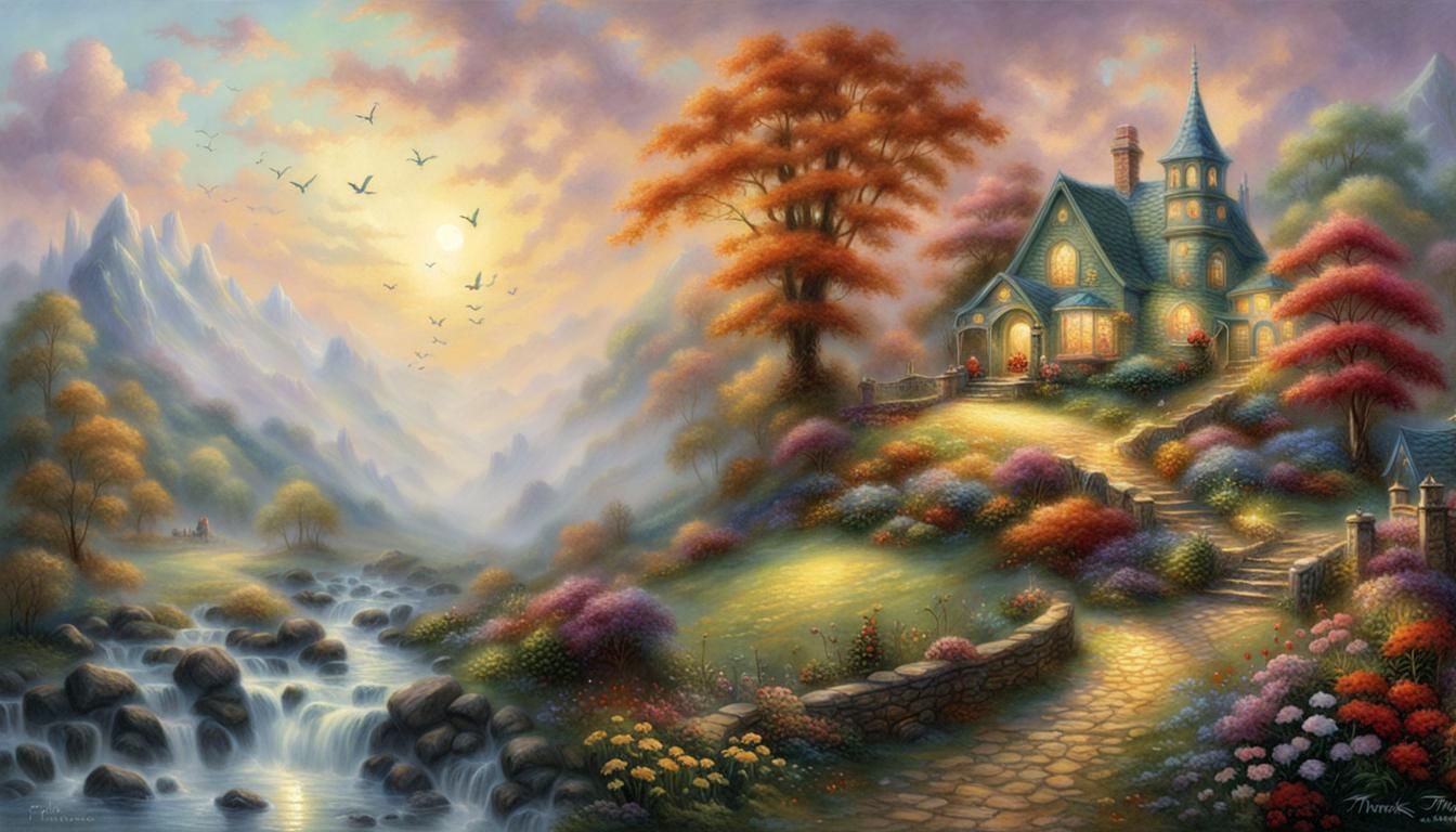 Ethereal Cornucopia in a Hyperdetailed Fantasy Landscape