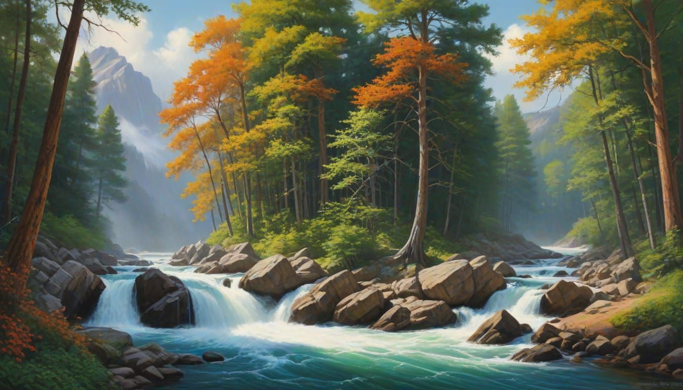 Nostalgic Landscape with Thunder, Rust, and Compass