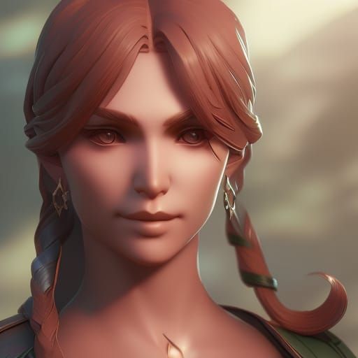 Detailed Portrait with Dynamic Lighting