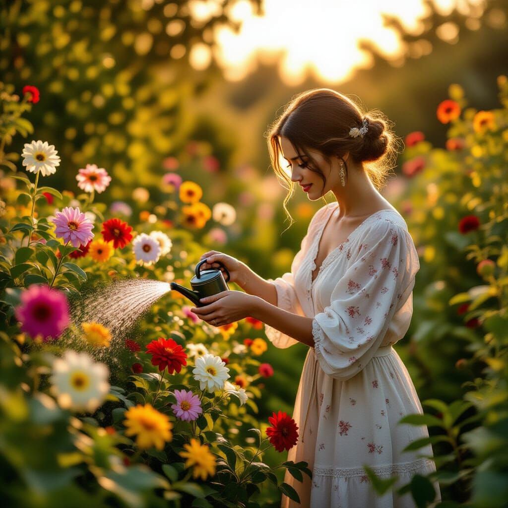 Who will water the flowers?