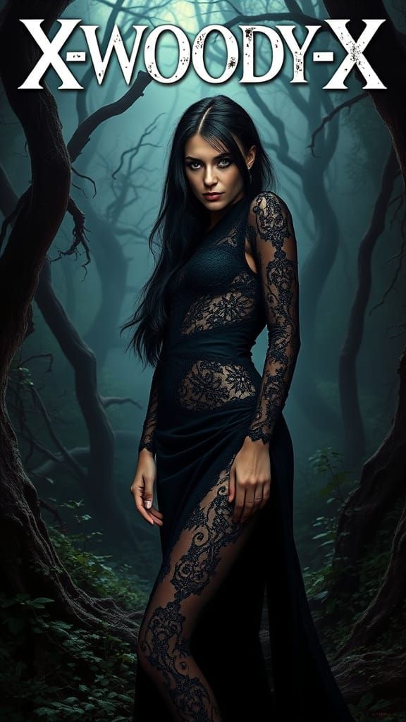 Hyper Realistic Female Model Poses Confidently on Magazine C...