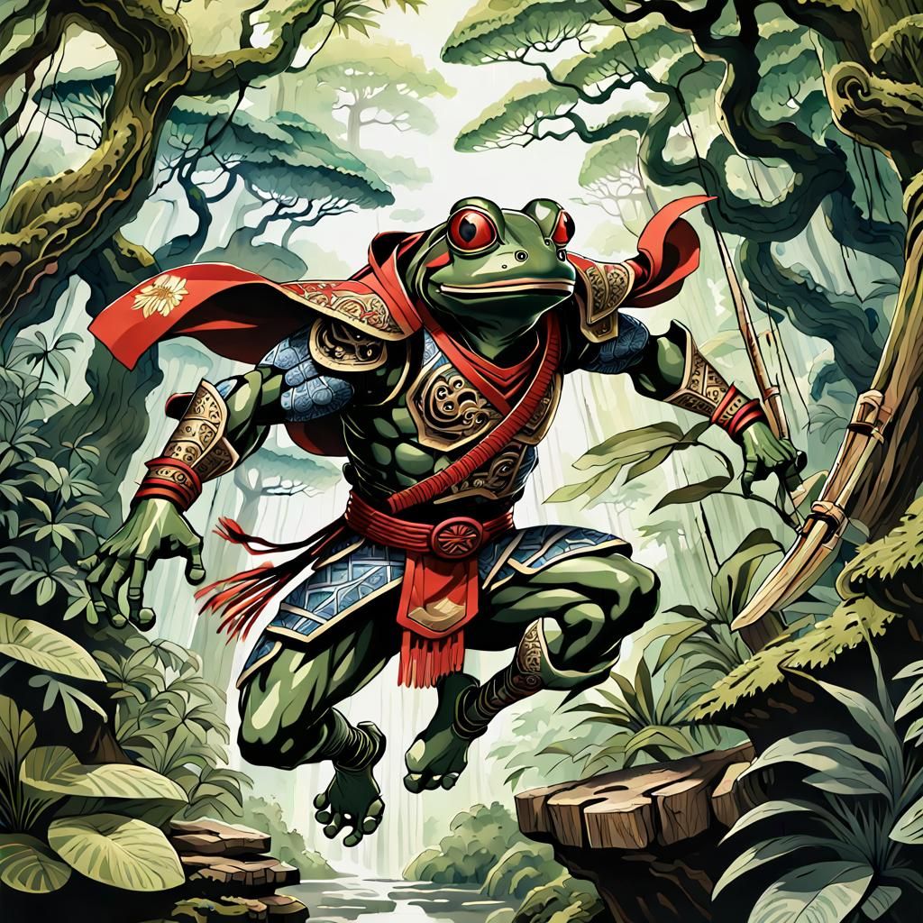 Ninja Samurai Froggy Superhero!! [Published separately.]