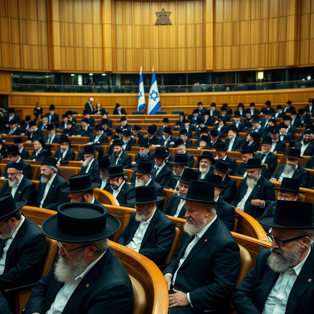 Israeli Knesset Parliament Hall Interior