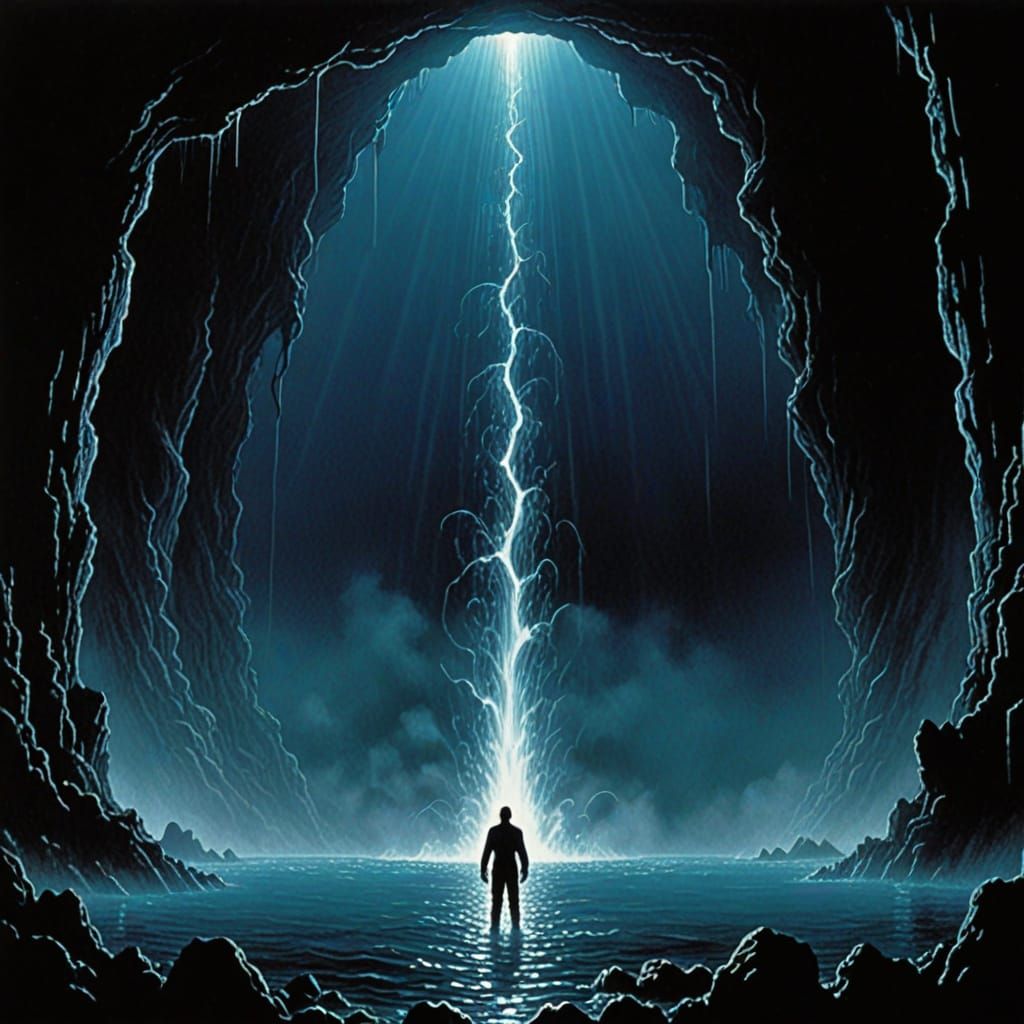 Abyssal Column in Turbulent Depths