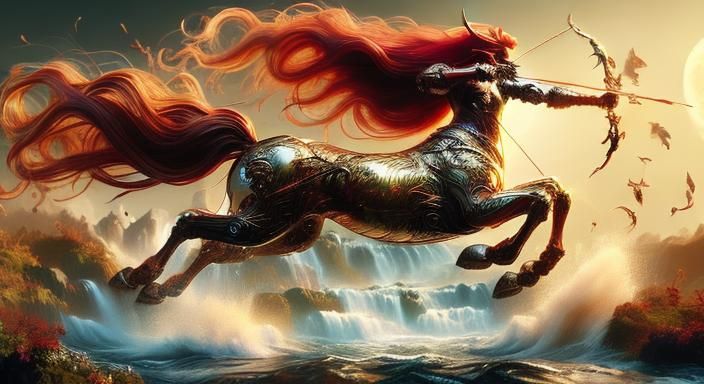 a hyperrealistic photo of <lora:Centaur:1.0> a female centau...