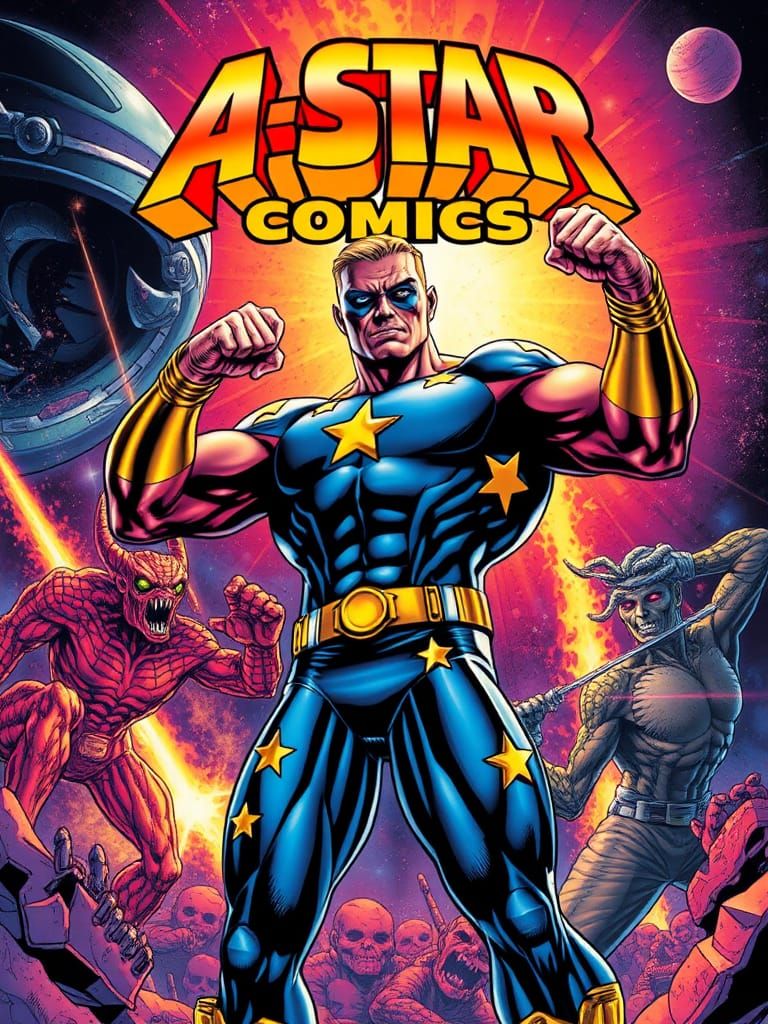 Stringman Punches Needleman in Epic Space Battle