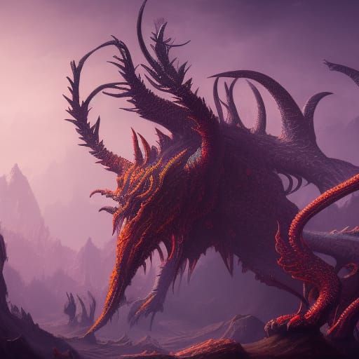 Fantastical Strange Creature in Detailed Digital Painting