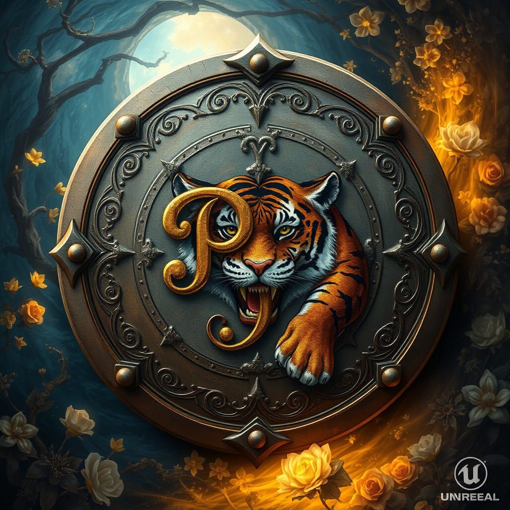 Majestic Shield in Fantasy Art Style