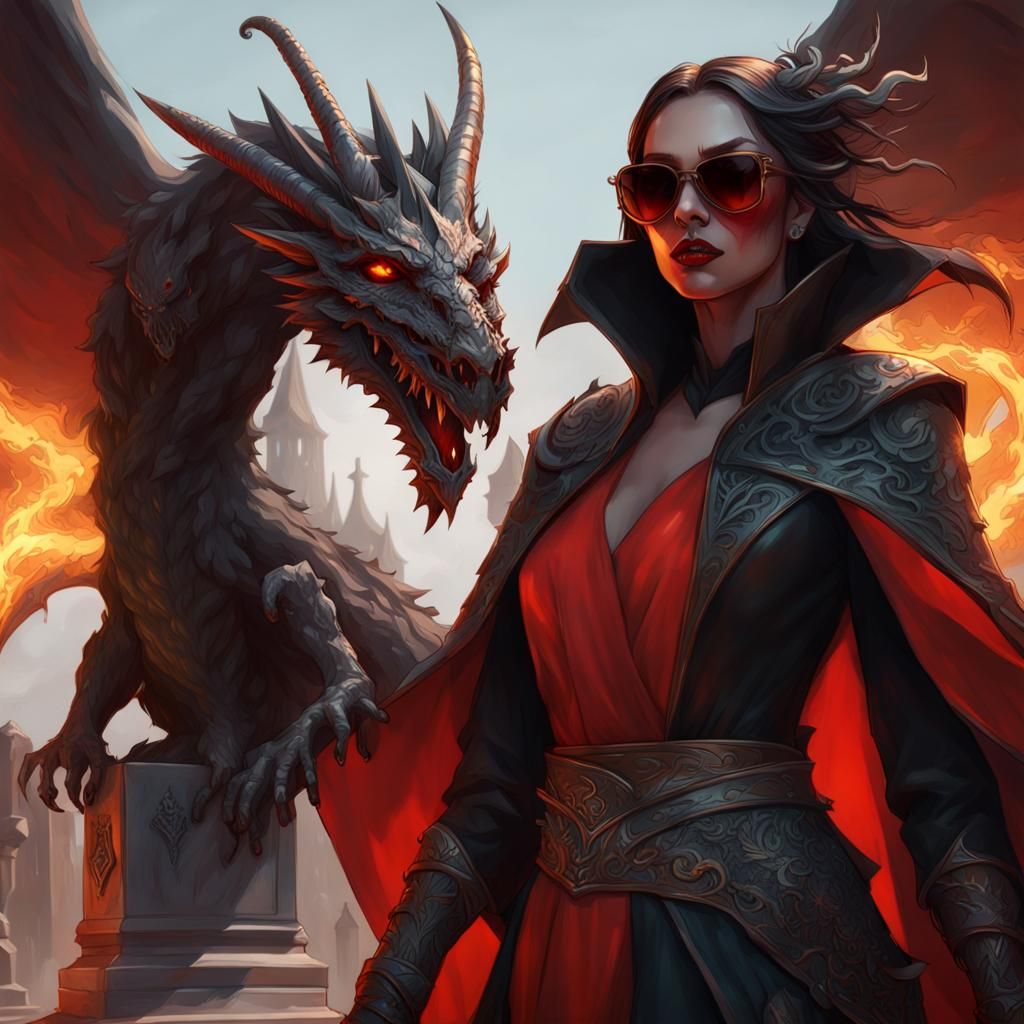 Dragon Witch Meets Reaper Witch Portrait