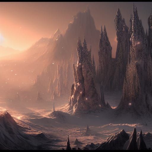 Detailed Matte Painting of a Nuclear Winter