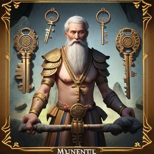 Ancient Key Master AI Art