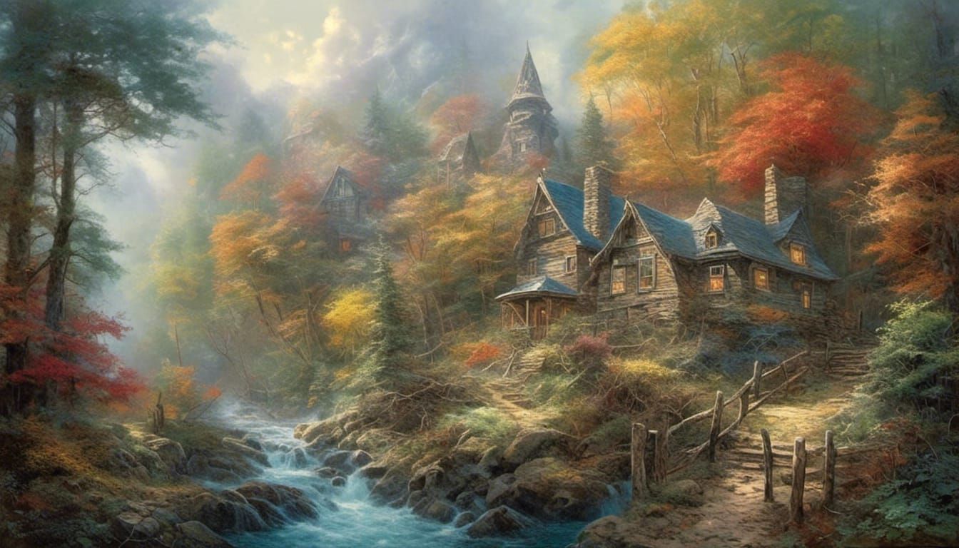 Fantasy Banknote Art in Ethereal Style