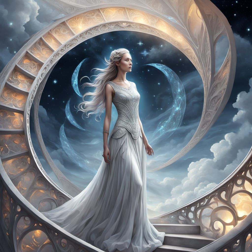 Ascension: A Surreal Digital Painting of Serenity