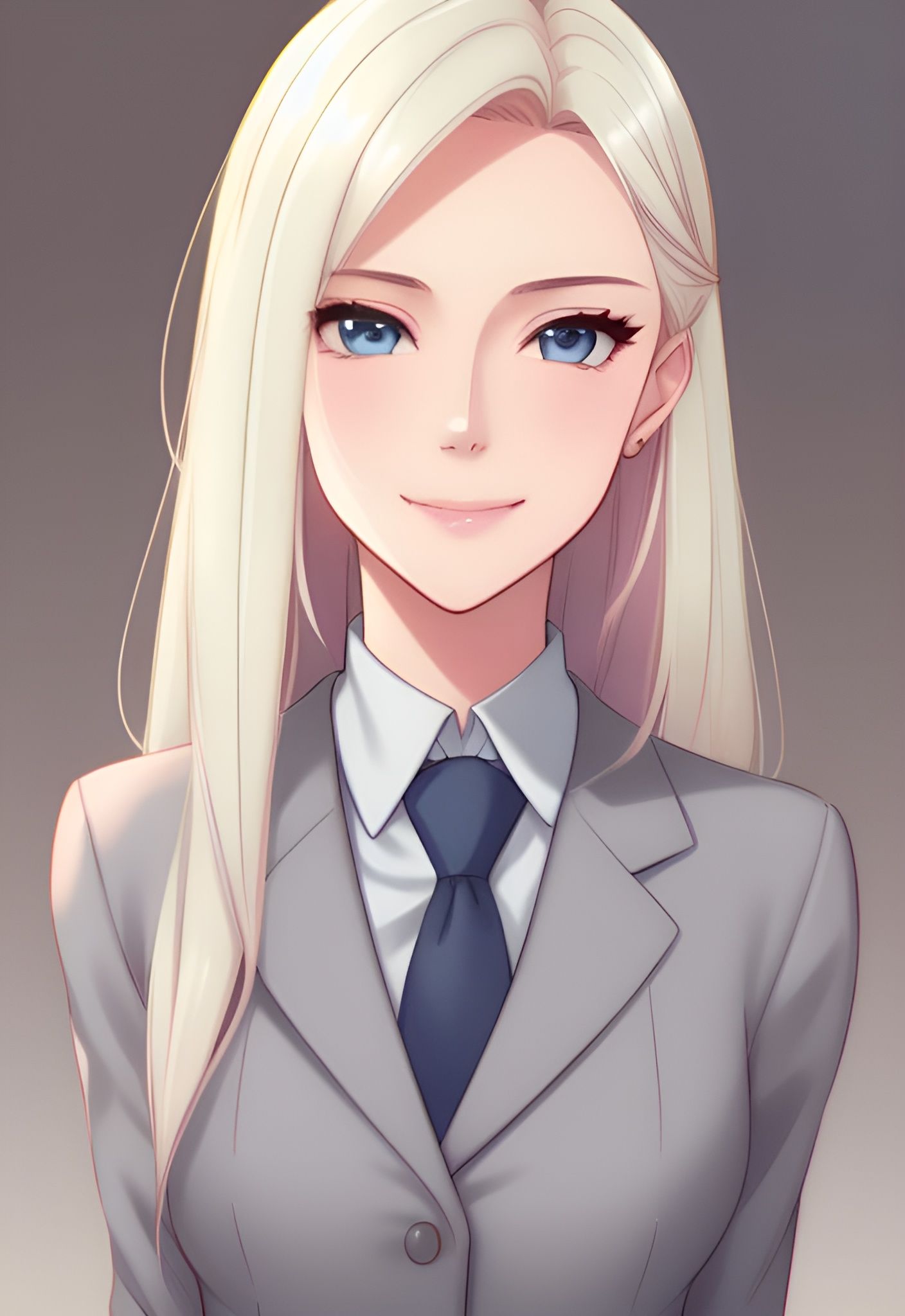 Elegant Woman in Suit Generated by Custom AI