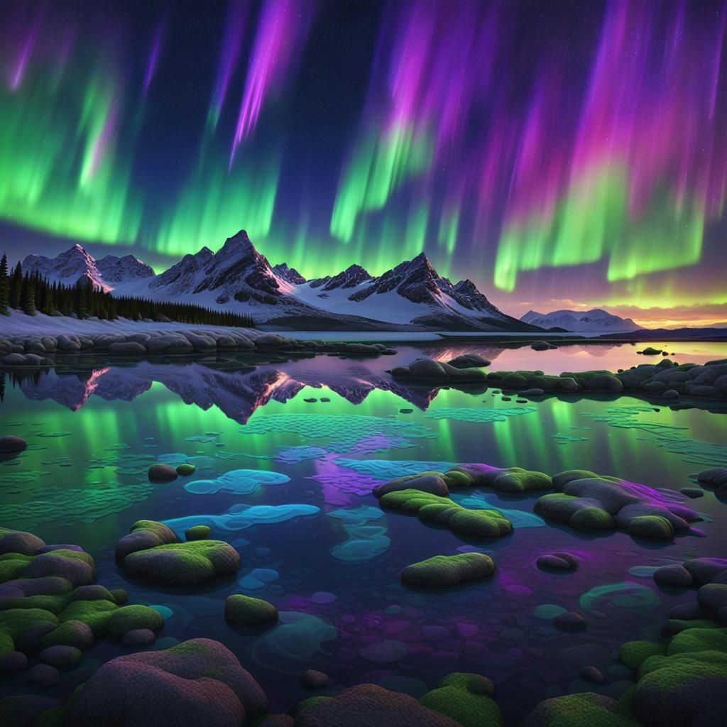 Aurora Borealis: Northern Lights Reflected