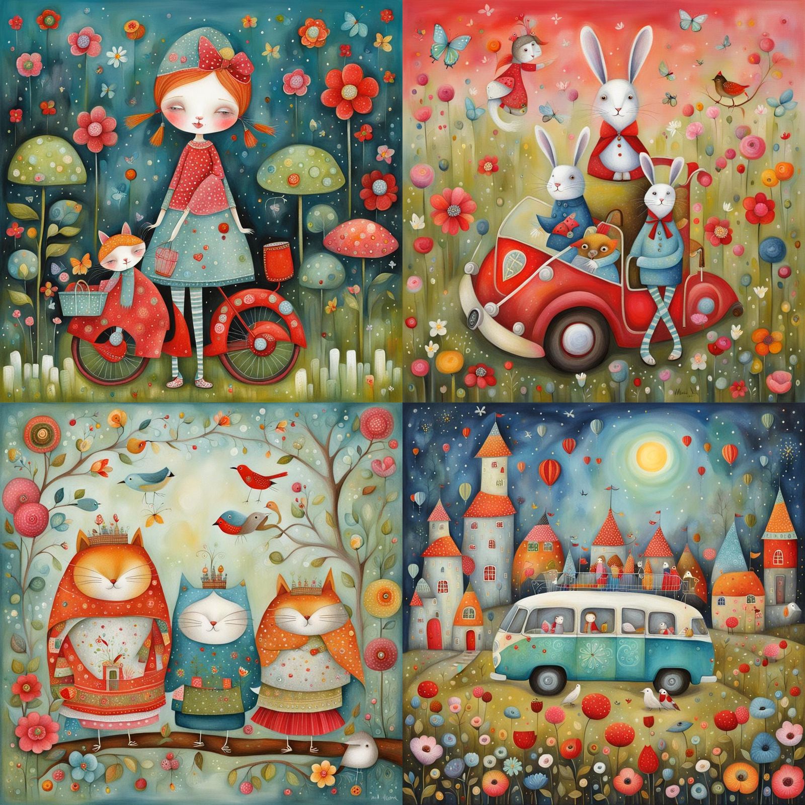 Naive Illustration in Children's Book Style