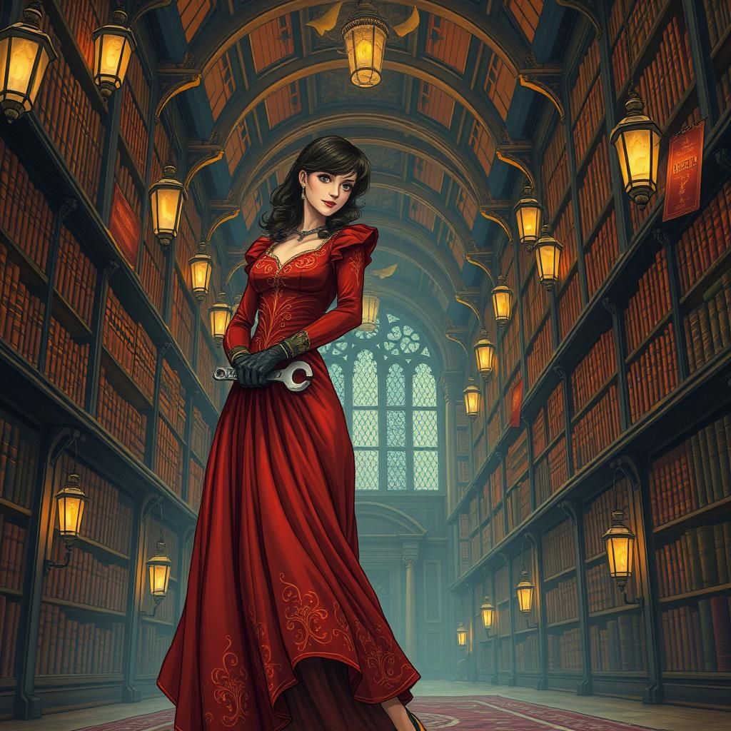 Miss Scarlet's Mysterious Library Enigma