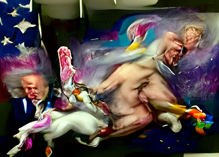 Surreal Hyperrealistic Space Battle