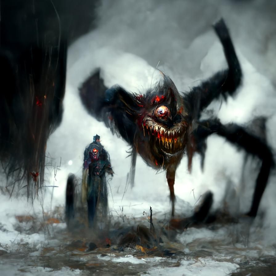 Sinister Nightmare Illustration in Fantasy Style